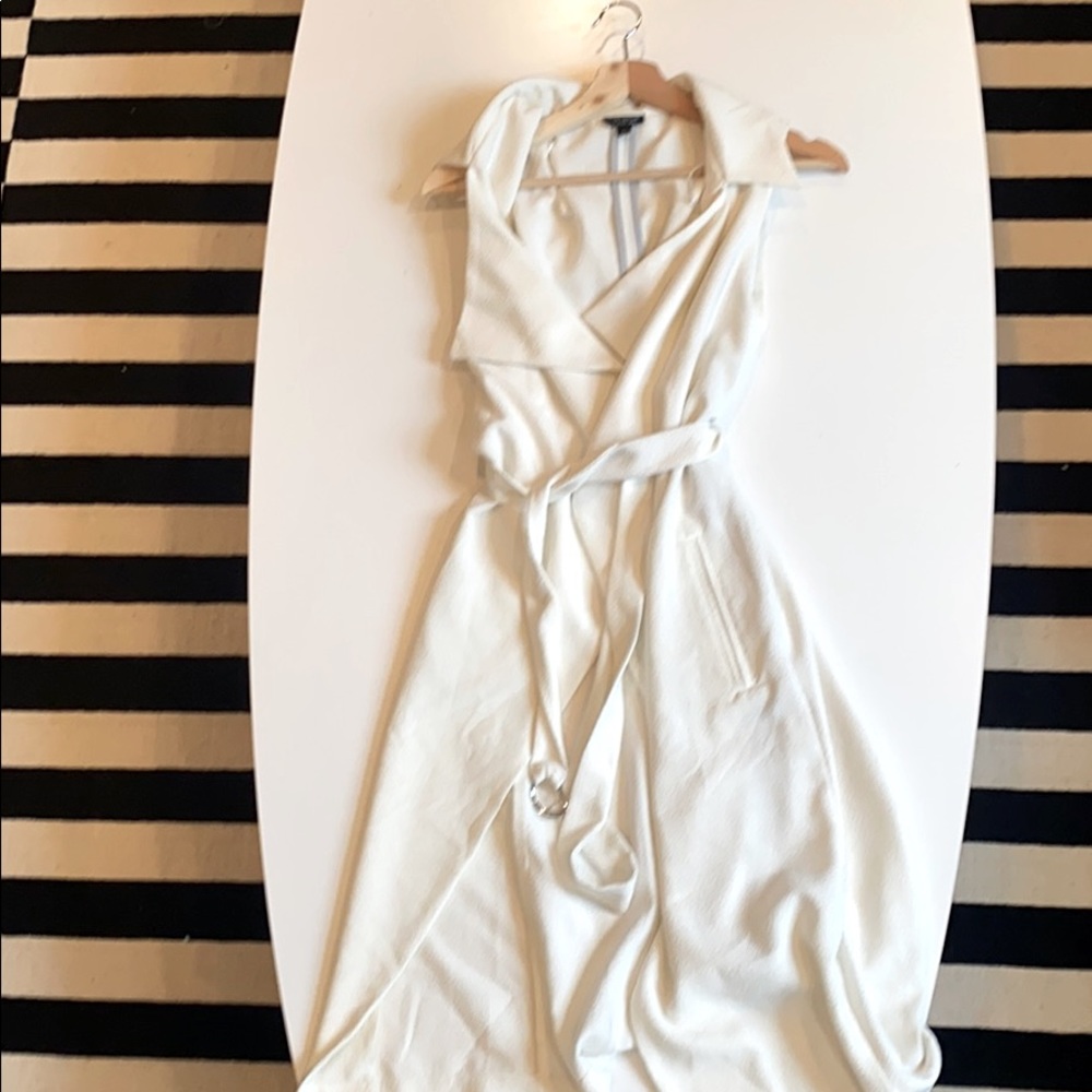 Topshop Vest trench beige/white